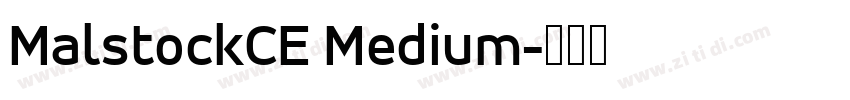 MalstockCE Medium字体转换